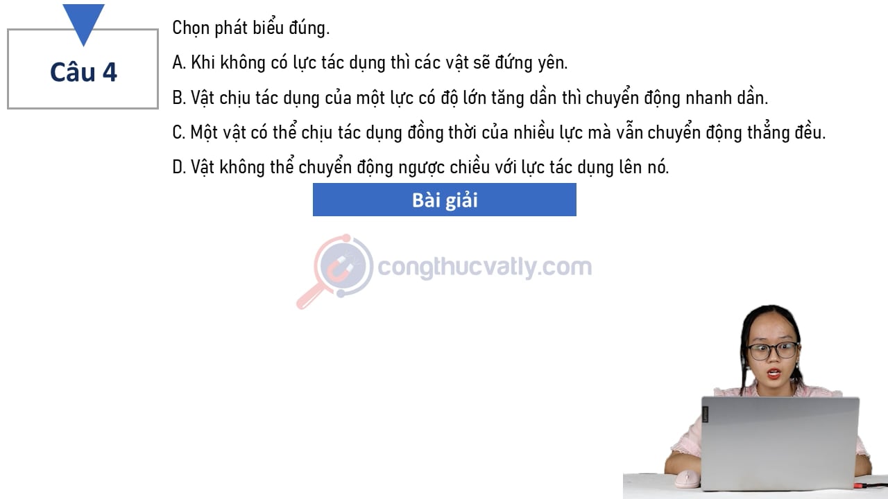 Chọn phát biểu đúng: