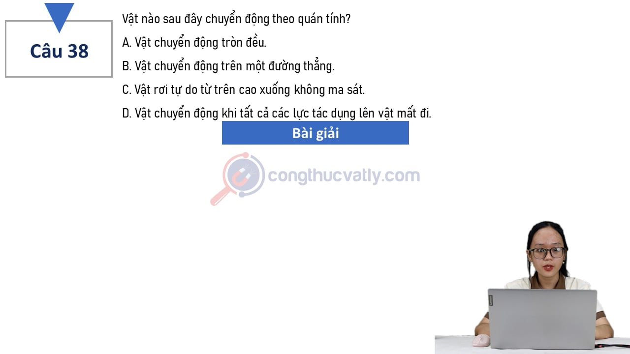 Vật nào sau đây chuyển động theo quán tính?