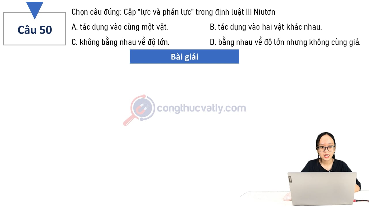 Chọn câu đúng: Cặp 