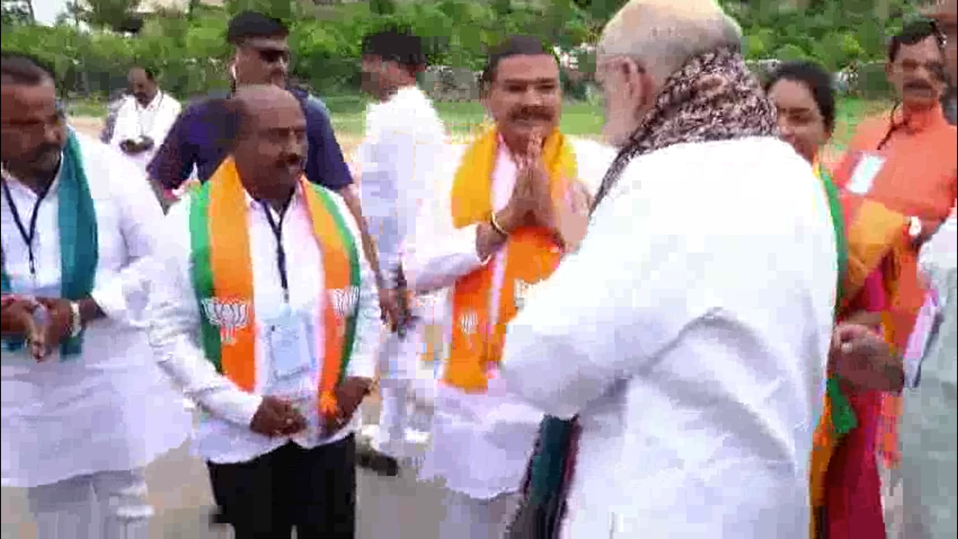 तेलगांना  निज़ामाबाद मैं गृहमंत्री अमित शाह 