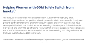 Helping Women with GDM Safely Switch from InnoLet