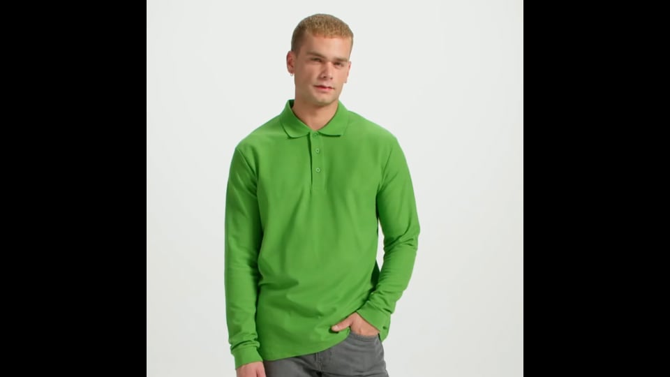 POLO PERSONNALISABLE ML HOMME 'ESTRELLO'