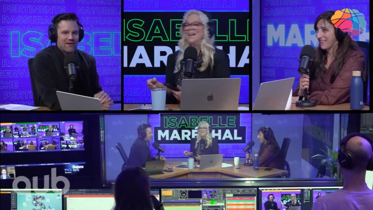 Entrevue à QUB radio en compagnie de Isabelle Maréchal et Florence K