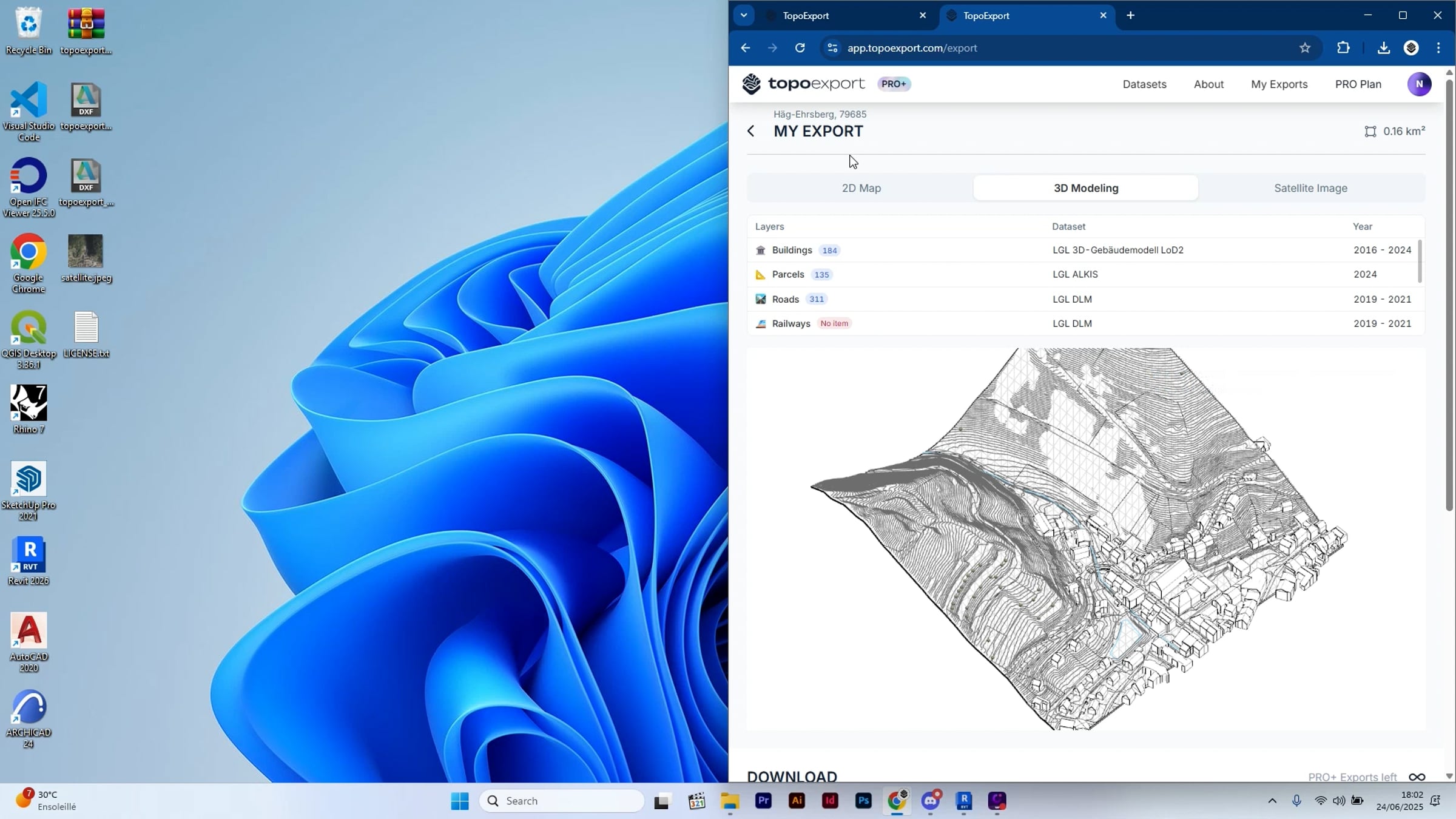 TopoExport.com - Revit Tutorial: Create a 3D Terrain Model from Contour ...