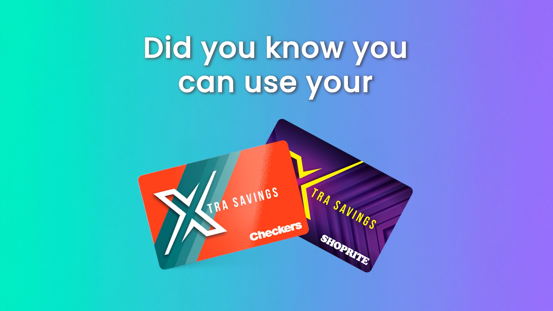 Gain For Me - Spend your voucher with your Xtra Savings Card