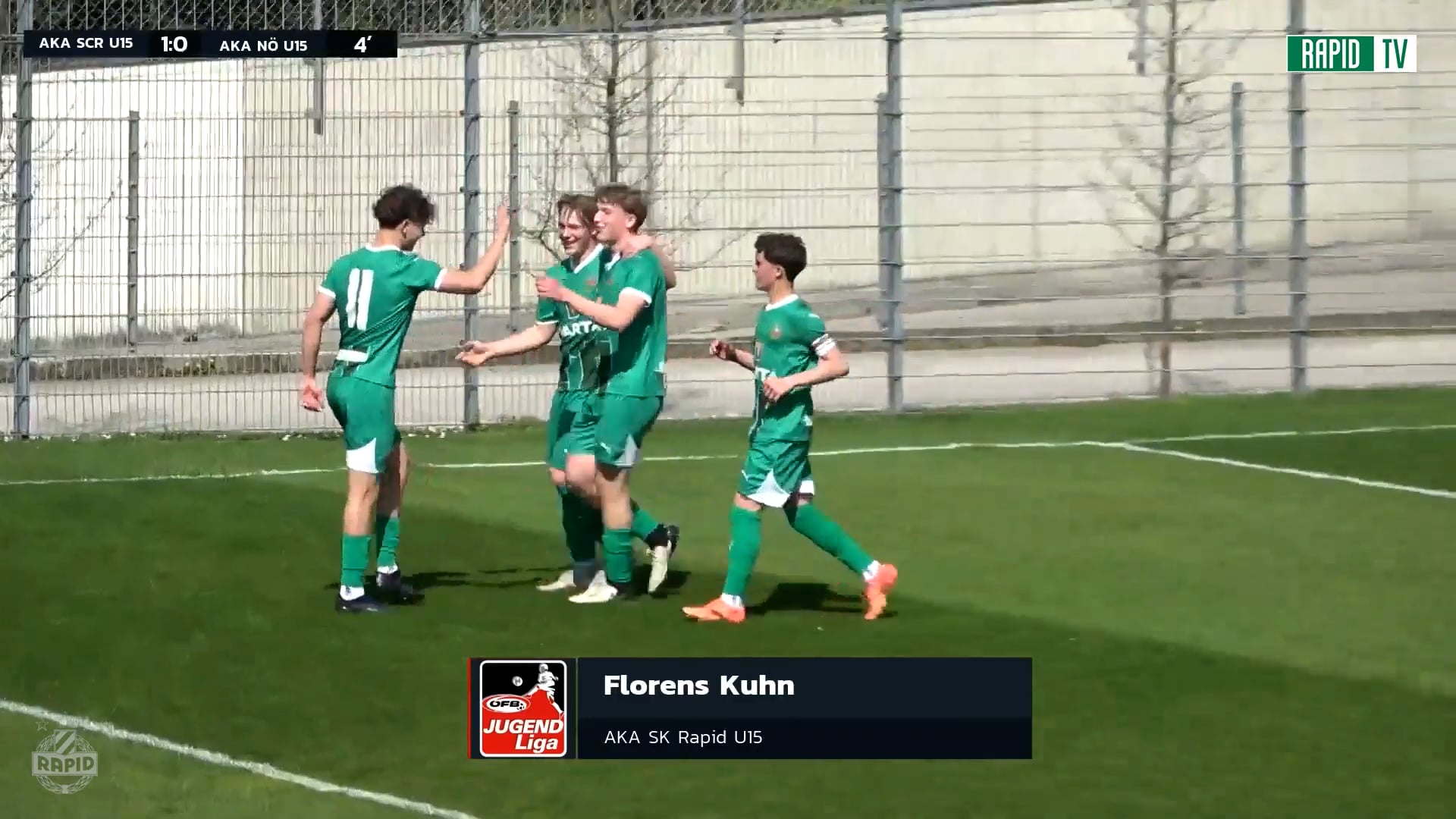 Torparade: U15 AKA SK Rapid - U15 AKA St. Pölten