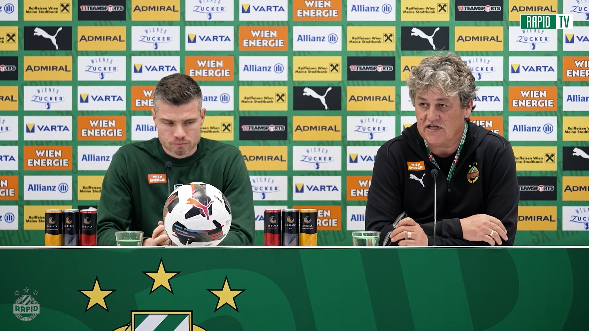 Pressekonferenz nach dem Spiel gegen Salzburg