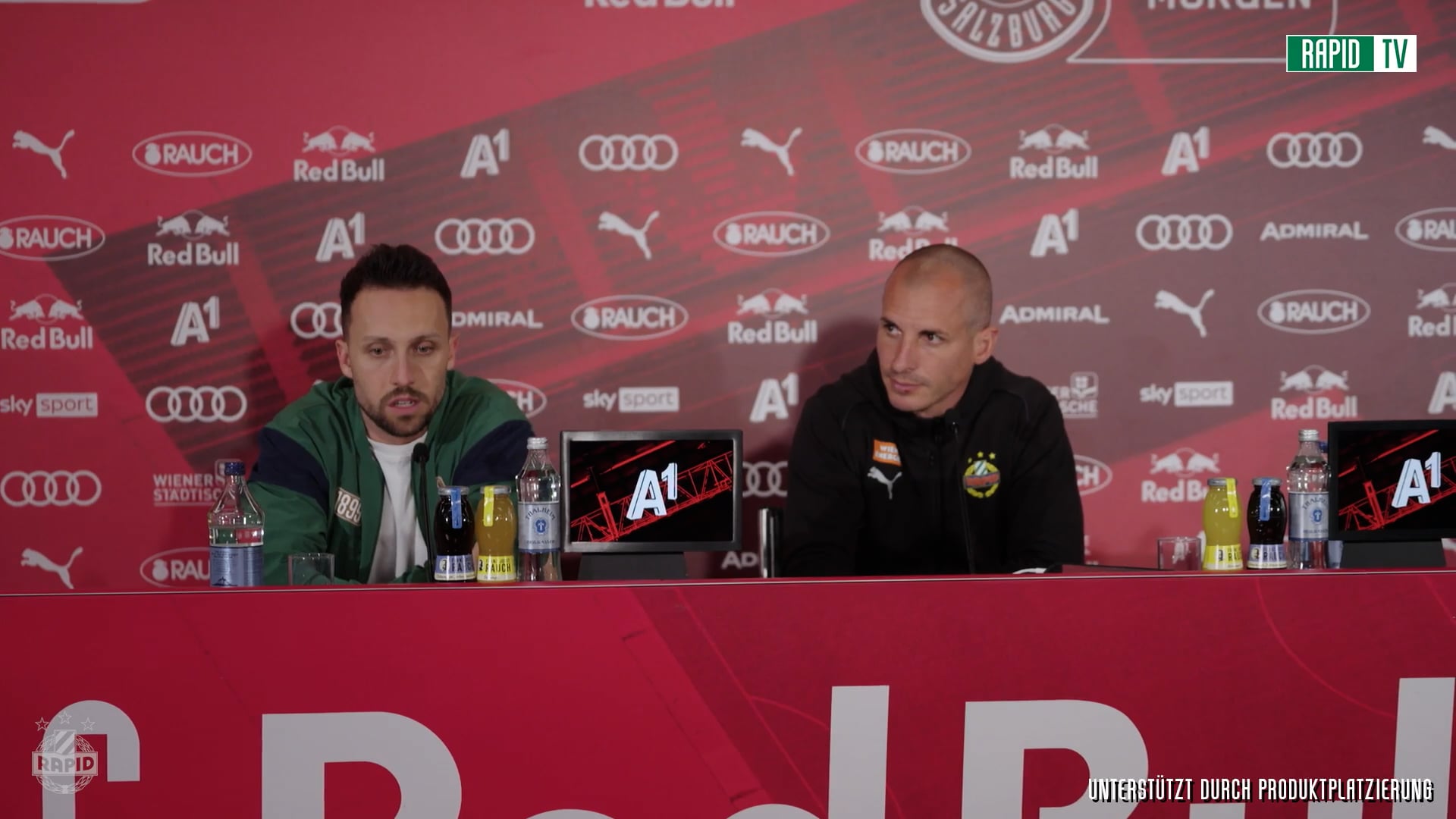Pressekonferenz nach dem Spiel gegen Salzburg