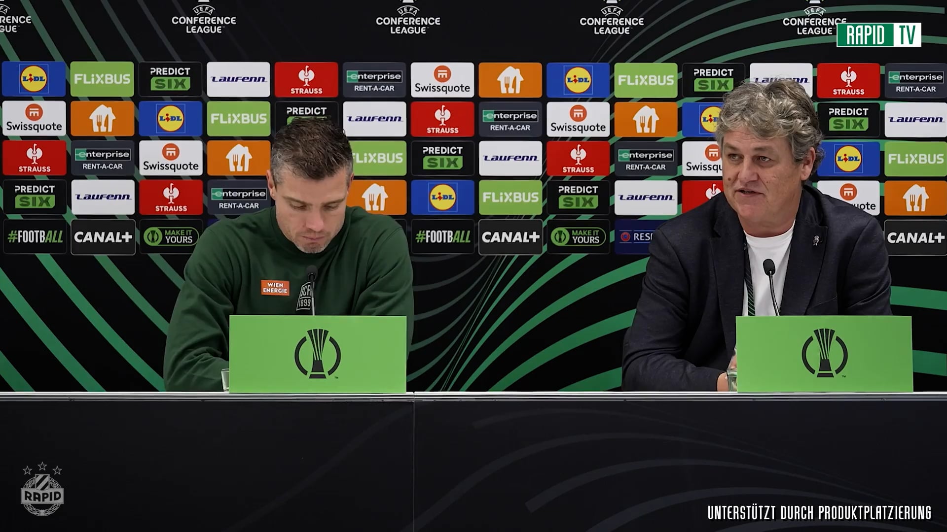Pressekonferenz nach dem Achtelfinale gegen Borac Banja Luka