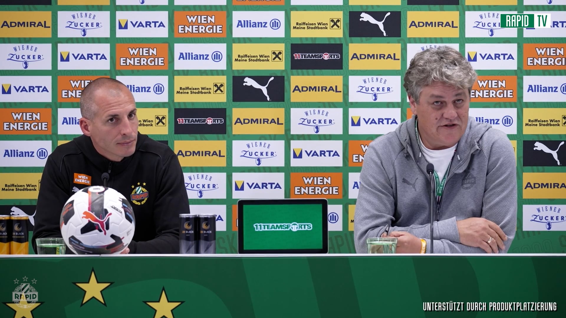 Pressekonferenz nach dem Spiel gegen Sturm Graz