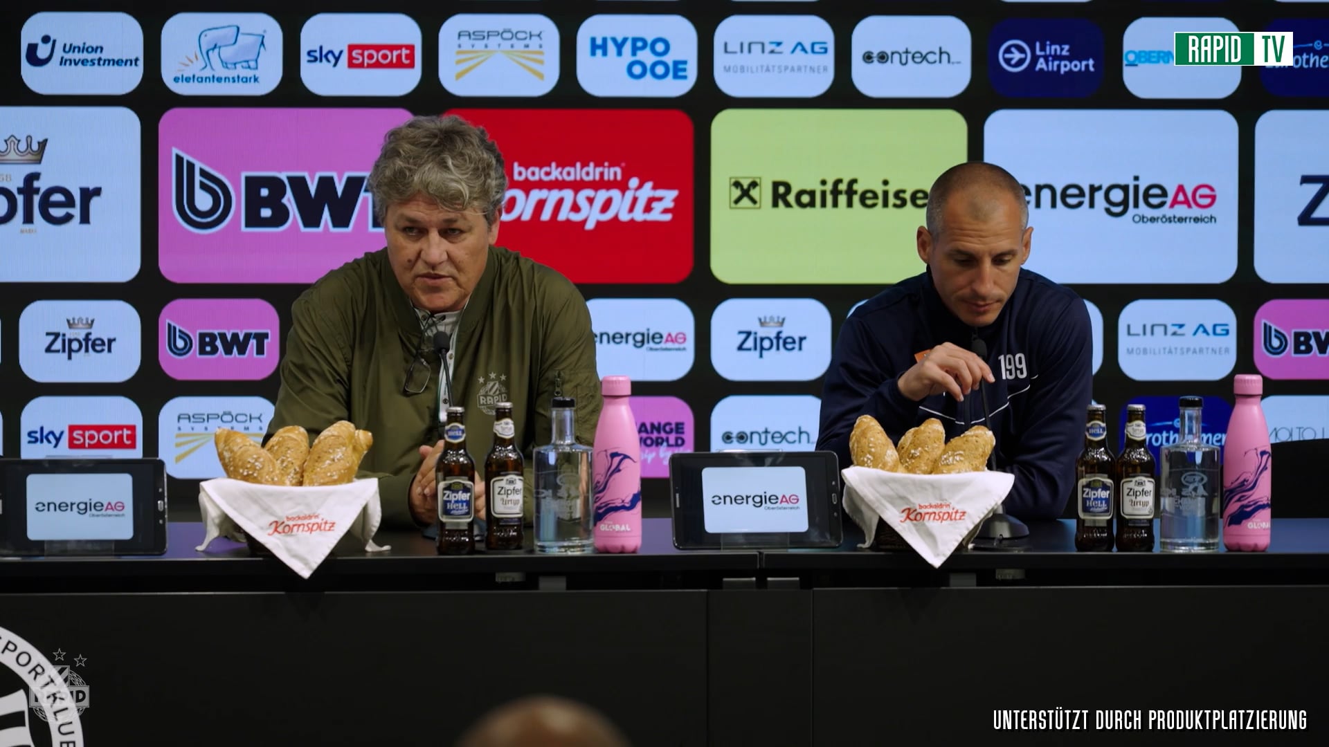 Pressekonferenz nach dem Spiel gegen den LASK