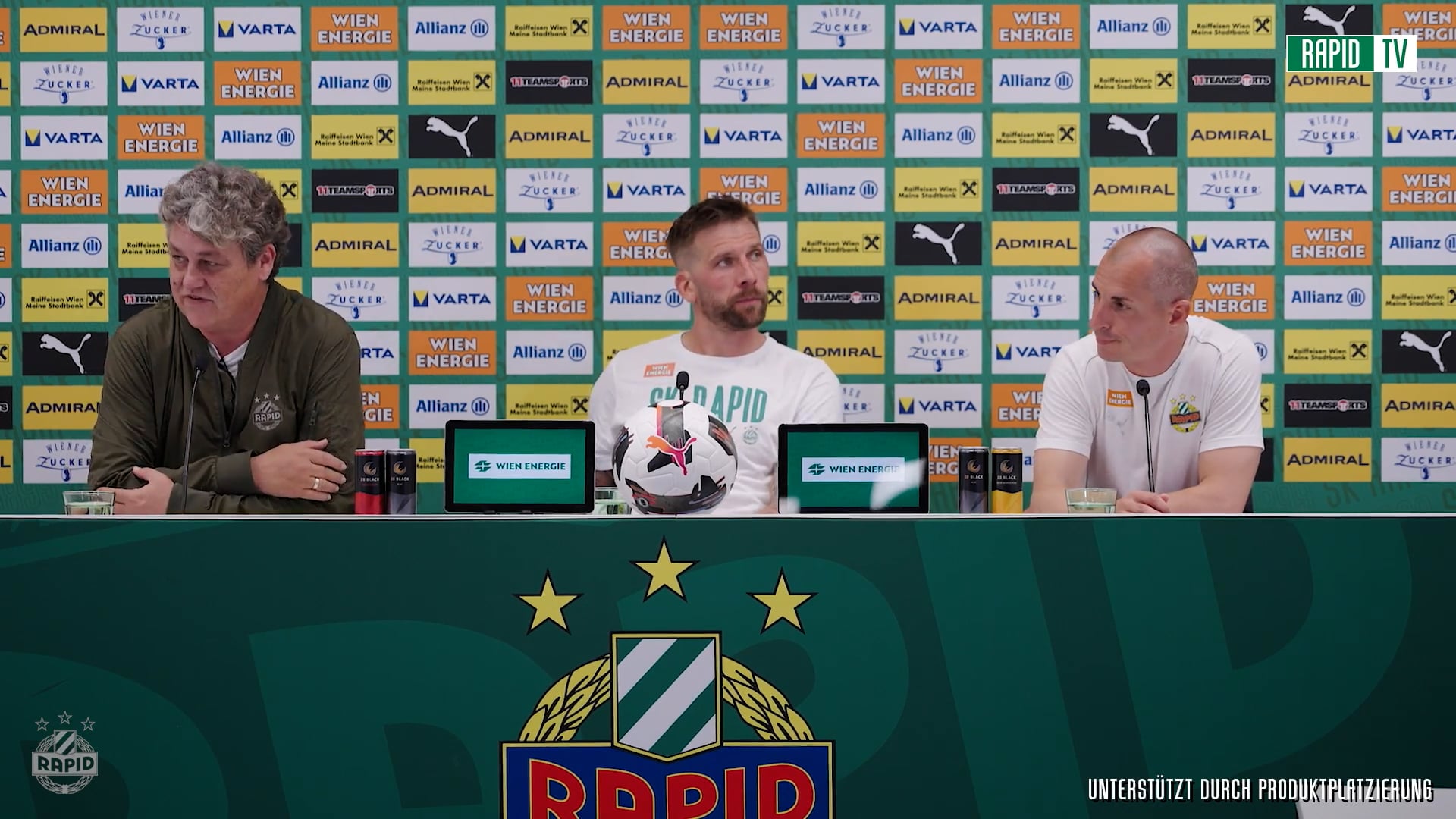 Pressekonferenz nach dem Rückspiel gegen den LASK