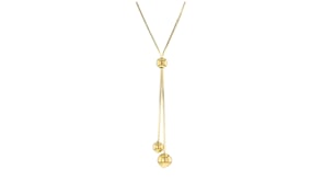 Italian 18kt Gold Over Sterling Snake-Chain Lariat Necklace