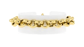 Italian 14kt Yellow Gold Rolo-Chain Bracelet