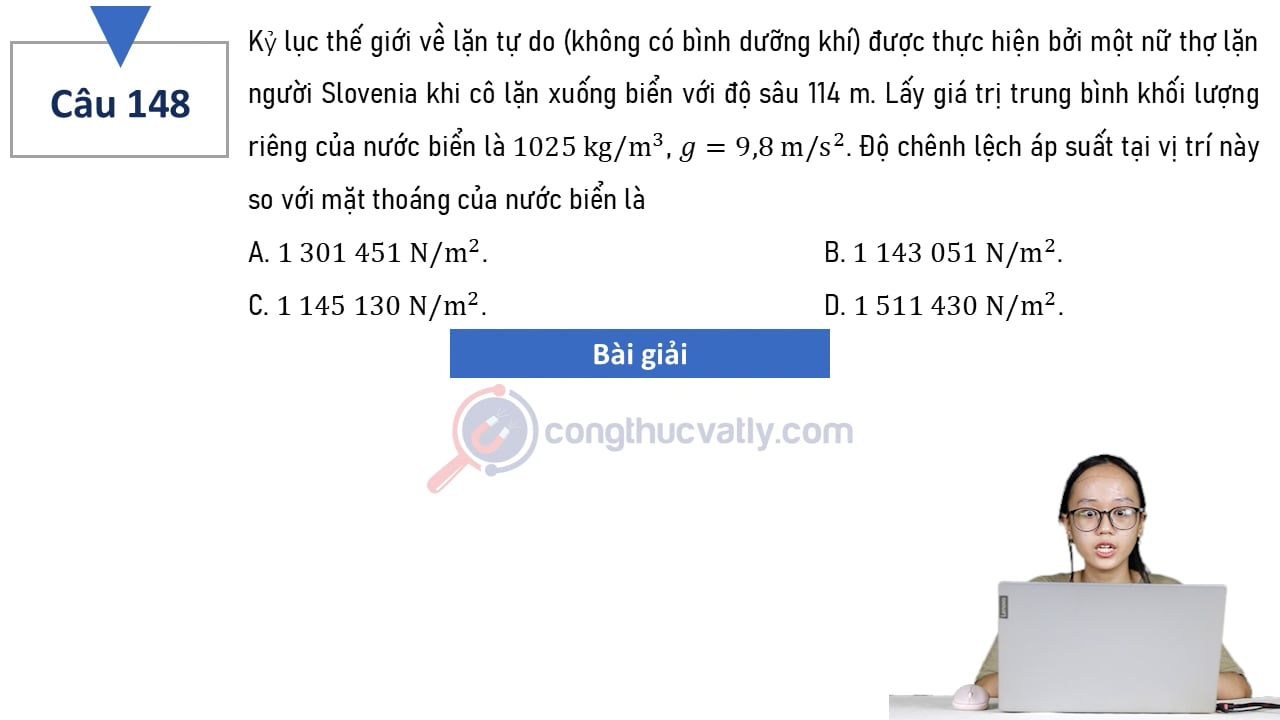 Kỷ lục thế giới về lặn tự do (không có bình dưỡng khí) được thực hiện bởi một nữ thợ lặn người Slovenia khi cô lặn xuống biển với độ sâu 114 m.