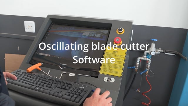Basic Software Interface for FlatCUT Flatbed CNC Oscillating Blade Cutter Control