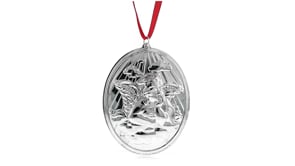 Wallace 2025 Annual  Grande Baroque Sterling Silver Angel Ornament - 25th Edition