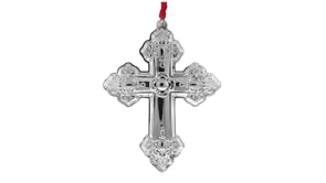 Wallace 2025 Annual Grande Baroque Sterling Silver Cross Ornament - 30th Edition