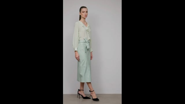 Blusa Musseline Menta Maitê
