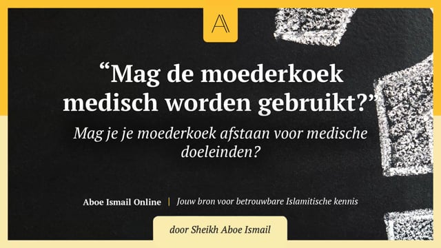 Mag de moederkoek medisch worden gebruikt