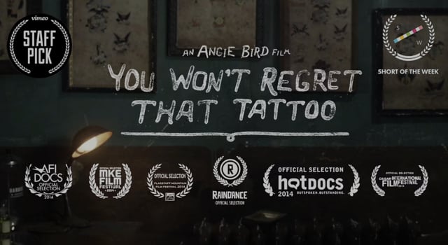 You Won't Regret That Tattoo;HUGO - Hailstorms;Dinner Party;LOSTOPOLIS;Max Cooper and Tom Hodge - Remnants - Official Video by Nick Cobby;Last Photo - Chicago;All Things Fall - 3D printed zoetrope by Mat Collishaw;LEGO_ADVENTURE IN THE CITY;LILLY // TORO Y MOI;Conrad and The Steamplant;Turns | A Breakwater Original;MAESTRO — Darlin' Celsa;God View;The Bull Rider;TRACA  "People On The Sand"  Music video;Psychedelic Blues;The Fisherman's Son: The Spirit of Ramon Navarro;PHANTOMS- VOYEUR;All Your Favorite Shows!;Mom;20syl - Back & Forth (Official Music Video);Hook N Sling - "Break Yourself";The OceanMaker;Walk in Shanghai;We Are The Faction Collective: #S02E03;Borns 'Electric Love';ANNELI DRECKER – ALONE (Official Video);The Boy Who Turned Yellow;Granularity (video edit);THE GEEK x VRV - WAVES (participative experience);SAN CISCO - Magic;Si j'étais un homme;Home;Sinead Harnett 'She Ain't Me" Official Music Video;Reverie of Vietnam;'92 Skybox Alonzo Mourning Rookie Card;STREAM;The Helio Sequence  "Upward Mobility" [OFFICIAL];Flor de Toloache (Rhythm in Motion series);Red Bull - Melodies for the Lemurs (Full Length);CHOIR TOUR (2012);Behind the Biennale: A Short History of the World’s Most Important Art Exhibition;Keith - A Short Film;Things don't Fit;THE IMPORTANT PLACES.;Fears;Jarryd James - Do You Remember;TODD TERJE - Alfonso Muskedunder (official video);THE COLD VEIN by Montanus;Ear Fear;FLORE;Battle Deadline;DFA1979 - Virgins;Everest - A Tribute to the Fallen;U.F.Oh Yeah (Sci-fi/Comedy short film);An Object at Rest;Buried (Director's Cut);Reflections from Uyuni;MEGALIZER II;Stray Dogs;The unproduced Key & Peele sketch "Aliens on the Run";the Vampyre of Time and Memory;Rotary park Episode 1. Invitation (English subtitles);Antarctica;DJ KOZE - Magical Boy;ALEPH;100 Years - Armenian Genocide;HONNE - COASTAL LOVE  - (Official Music Video);The Alchemist's Letter;Sound of Ceres | BRYN MARINA - Official Music Video;He Works The Long Nights;Drone Aviary;Gravity;TOUS Tender Stories 1;Kid Warrior: The Xiuhtezcatl Martinez Story;NAVARRE, THE LAND OF LIGHT - TIMELAPSE (2015);Madrid Fusion - The Man With Two Mouths;Entangle;ROAR;FUNNEL;The Tannery;FAKE IT by HANNAH COHEN;Thinking About;BATZ, the Full Movie;SKYGLOW;The Walk;NEPAL TIMES;Lets Play;SECOND THOUGHTS;PRAISE - MUTA;Kite Fight;TRANSFORMING;FUR VOICE - Fantasía;PIONEER;LoveStories - Chapter One, Bo;MOMENTS // NEW YORK CITY;FITC Toronto 2015 - Opening Titles;Coste Contemplation;A Different Kind of Movement;Shura - 2Shy