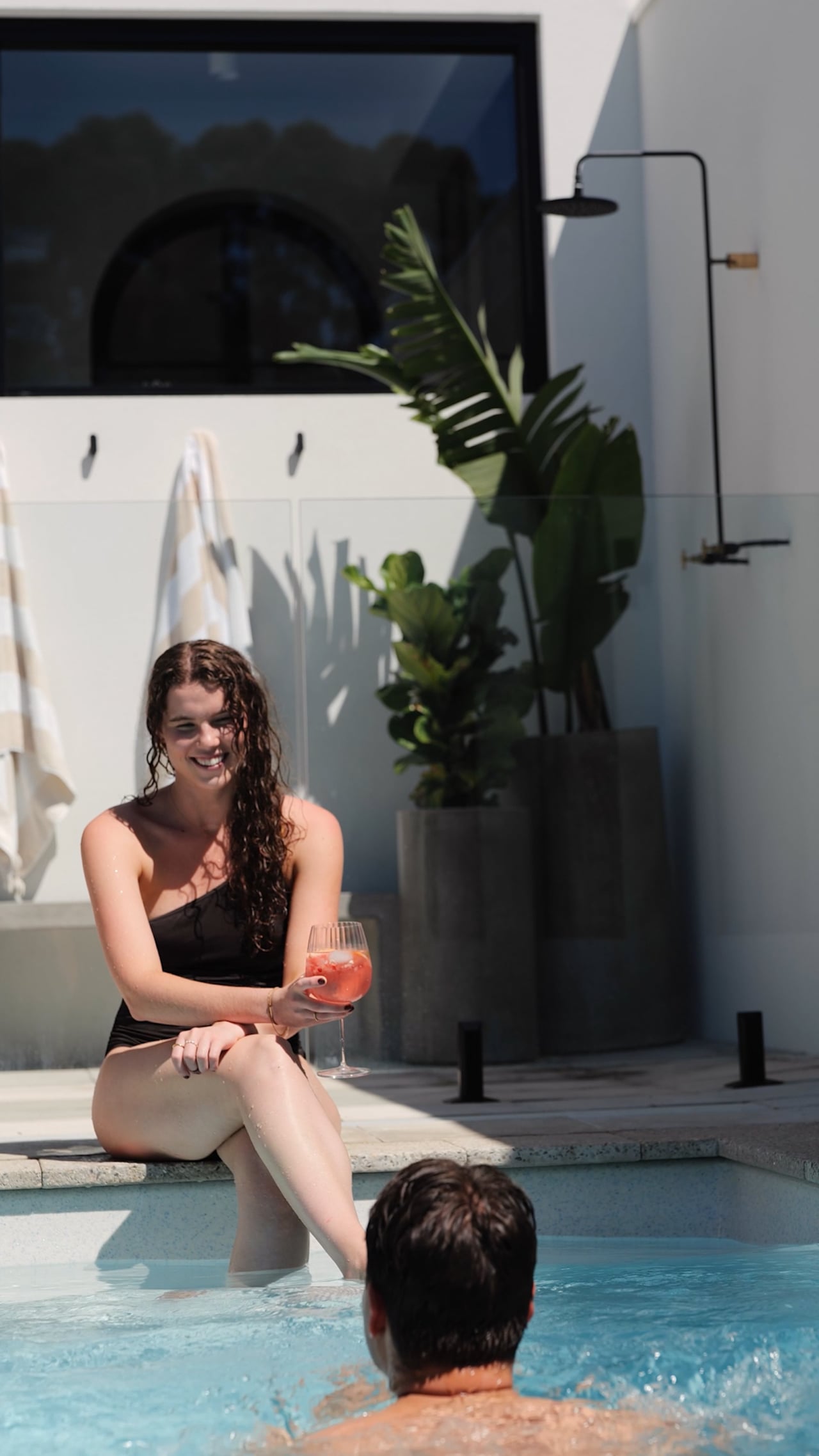 Sunshower Outdoor Shower poolside