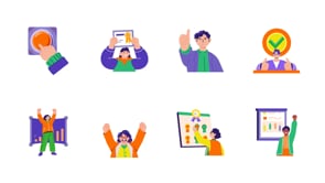Animated Success Illustration Set, a Person Illustration by Brickclay (Thumbnail 5 of 5)