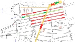 L'obertura del Passeig Lluís Albert implica reordenar la circulació a la zona