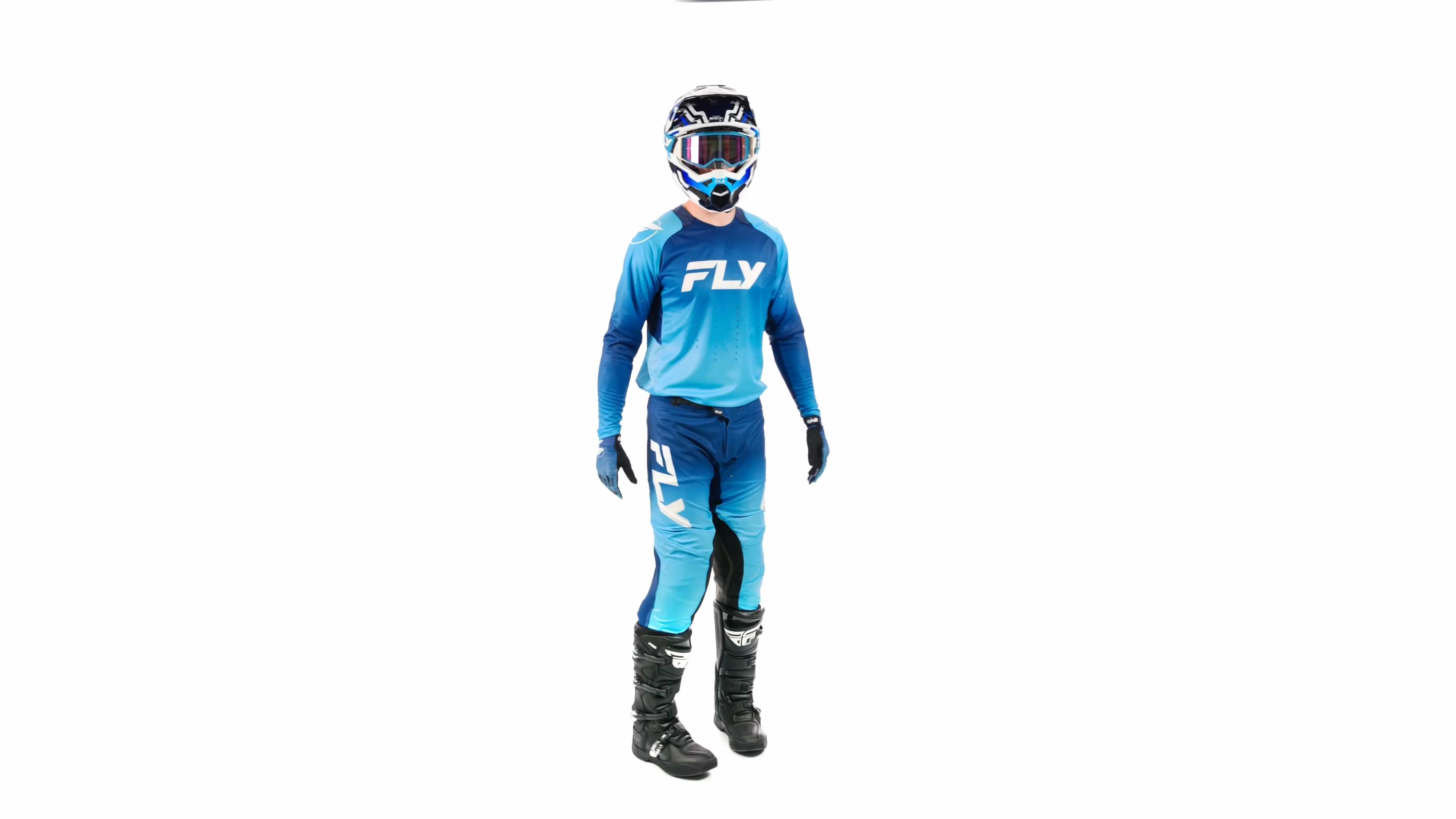 Moto - Men's - Gear Lines - Evolution DST Blue|White - FLY Racing