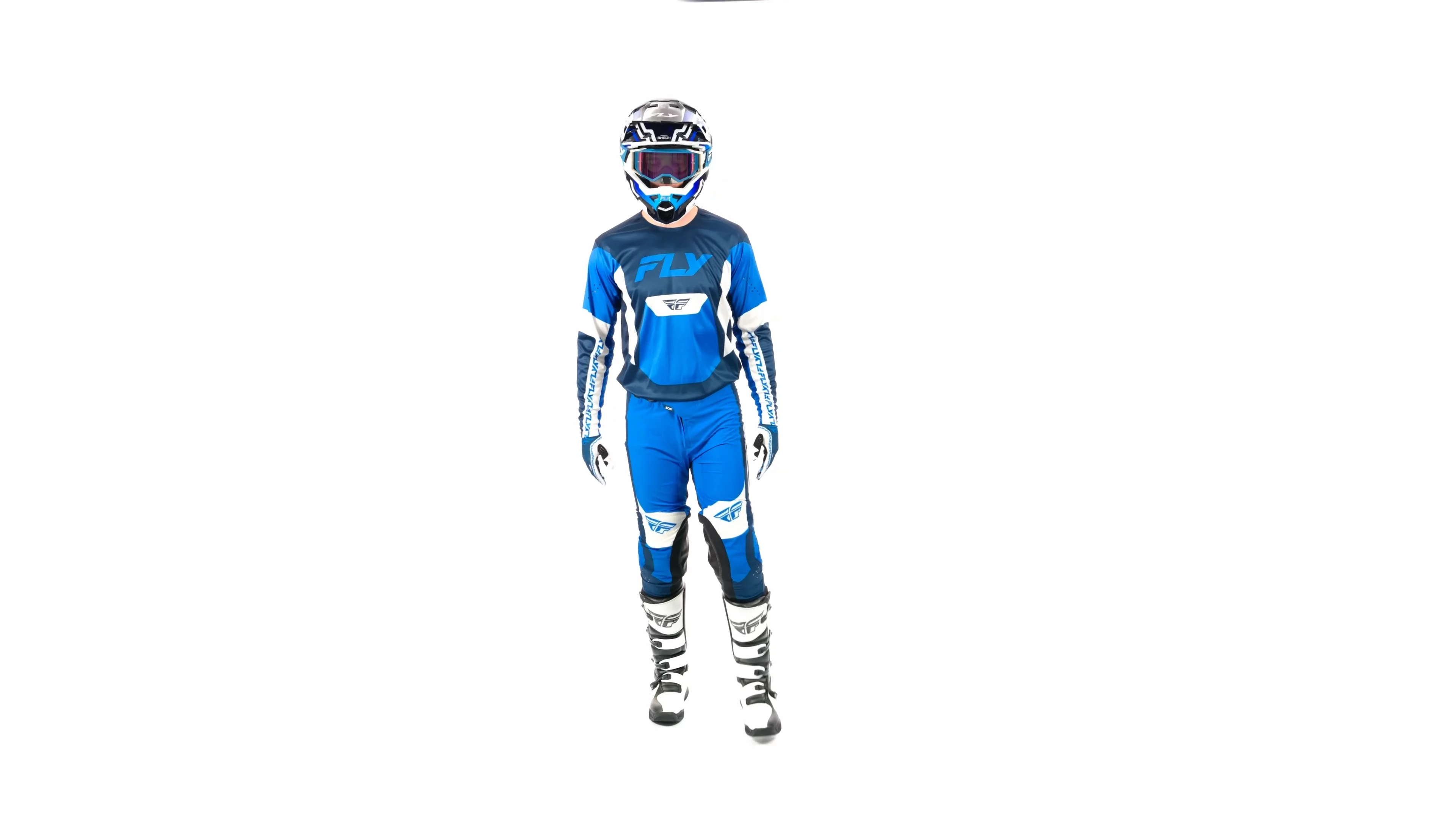 Moto - Men's - Gear Lines - Lite Blue|White - FLY Racing
