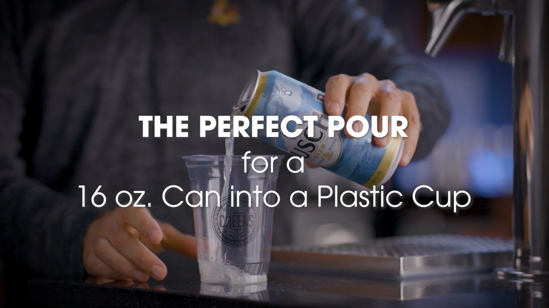 AB Draught - Perfect Pour - 16oz Can to Plastic Cup