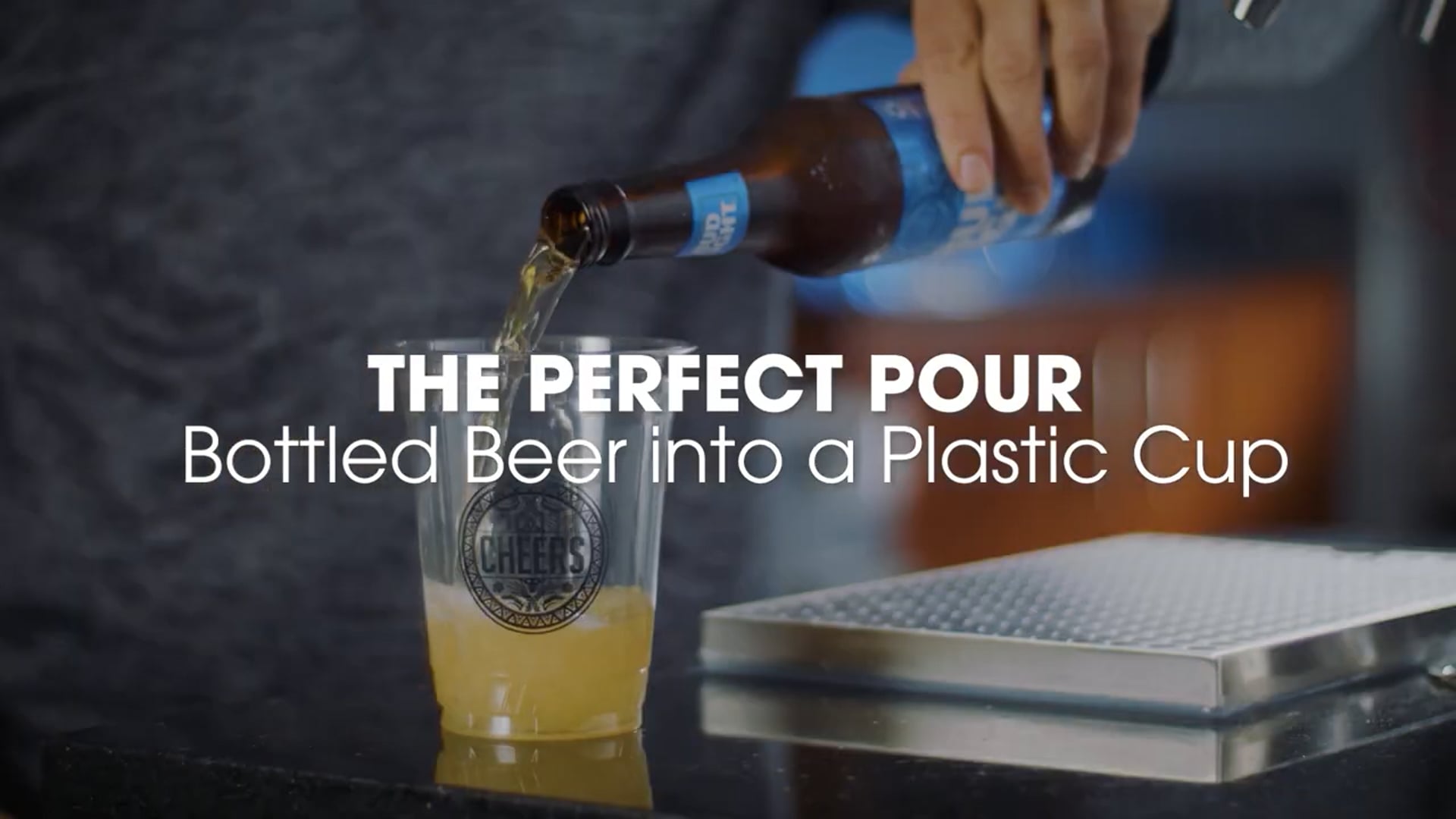 AB Draught - Perfect Pour - Bottle to Plastic Cup