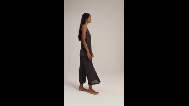  Calça Rubia Seda Chumbo Romã