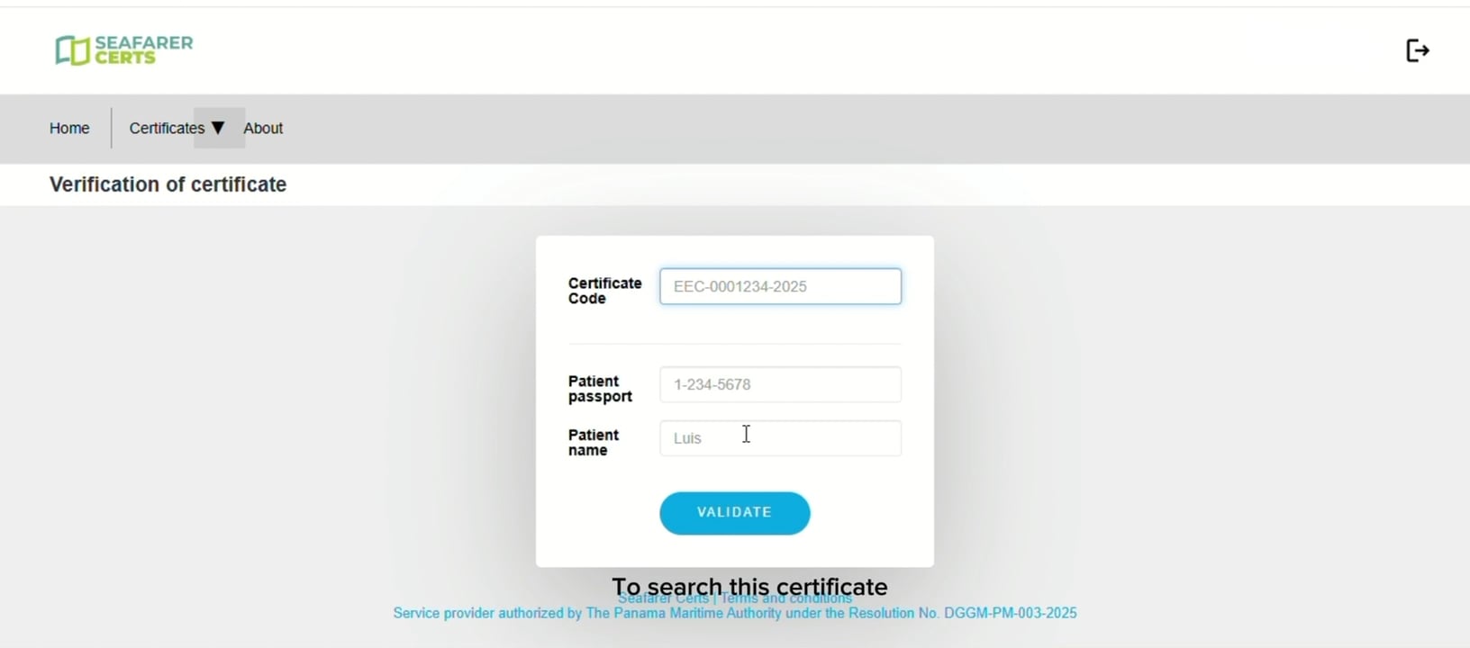 How do I verify a certificate – Option B