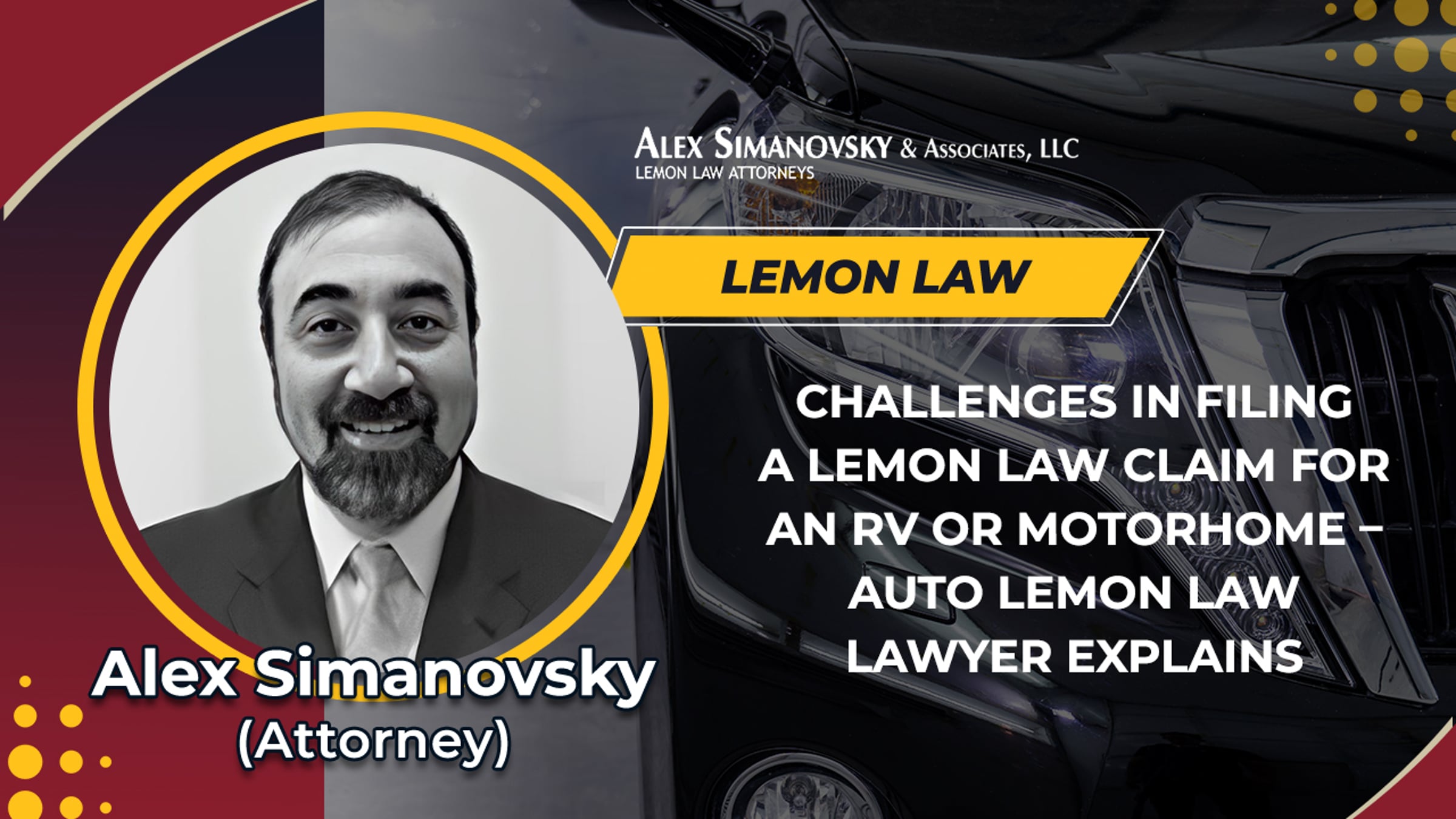 Challenges In Filing A Lemon Law Claim For An RV Or Motorhome – Auto ...