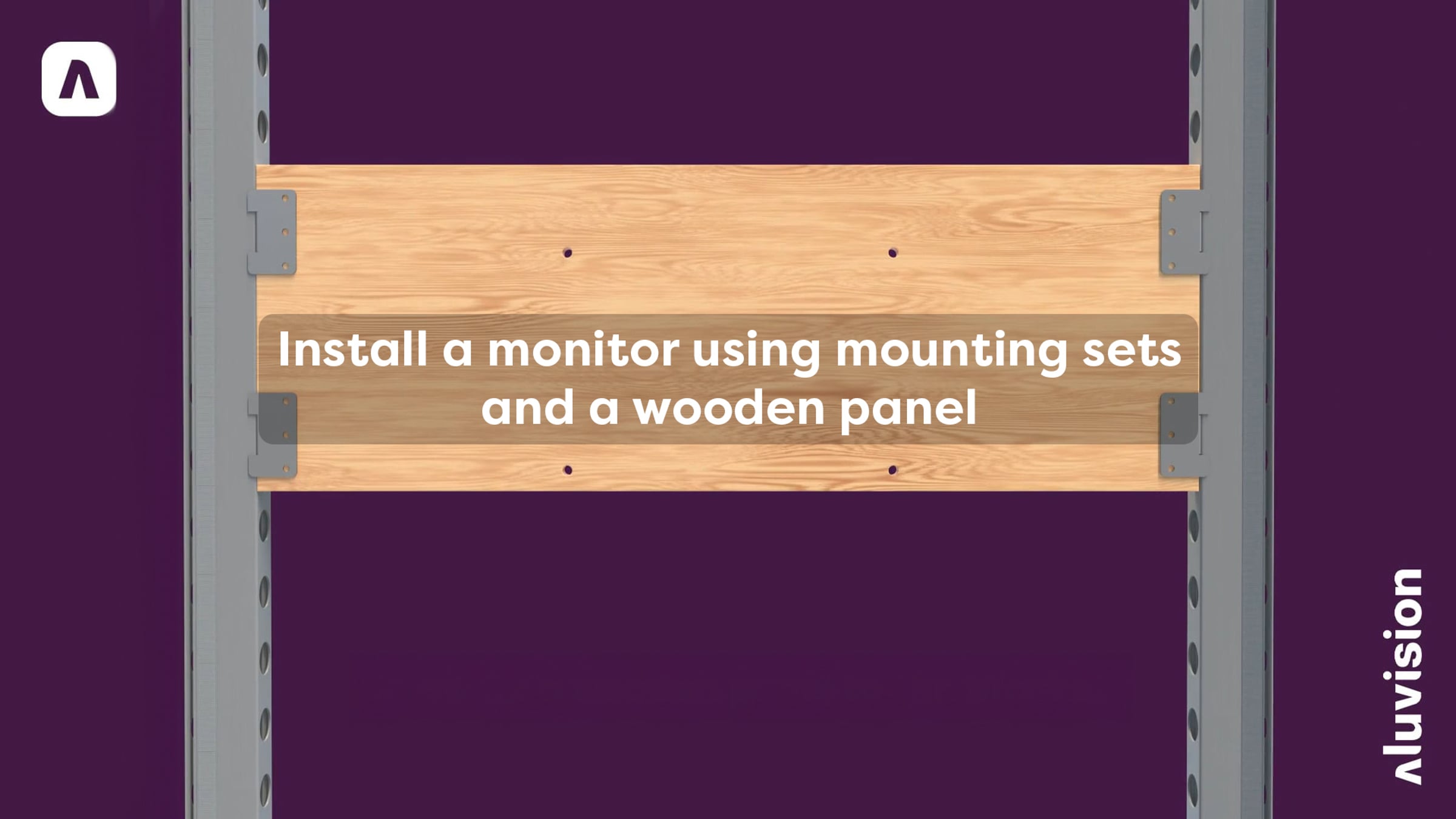 Install a monitor using mounting sets and a wooden panel | Videos ...