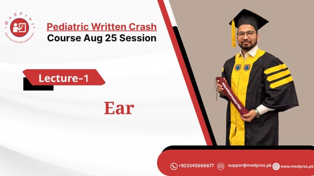 Dr Umer Farooq || Lecture-1 || EAR