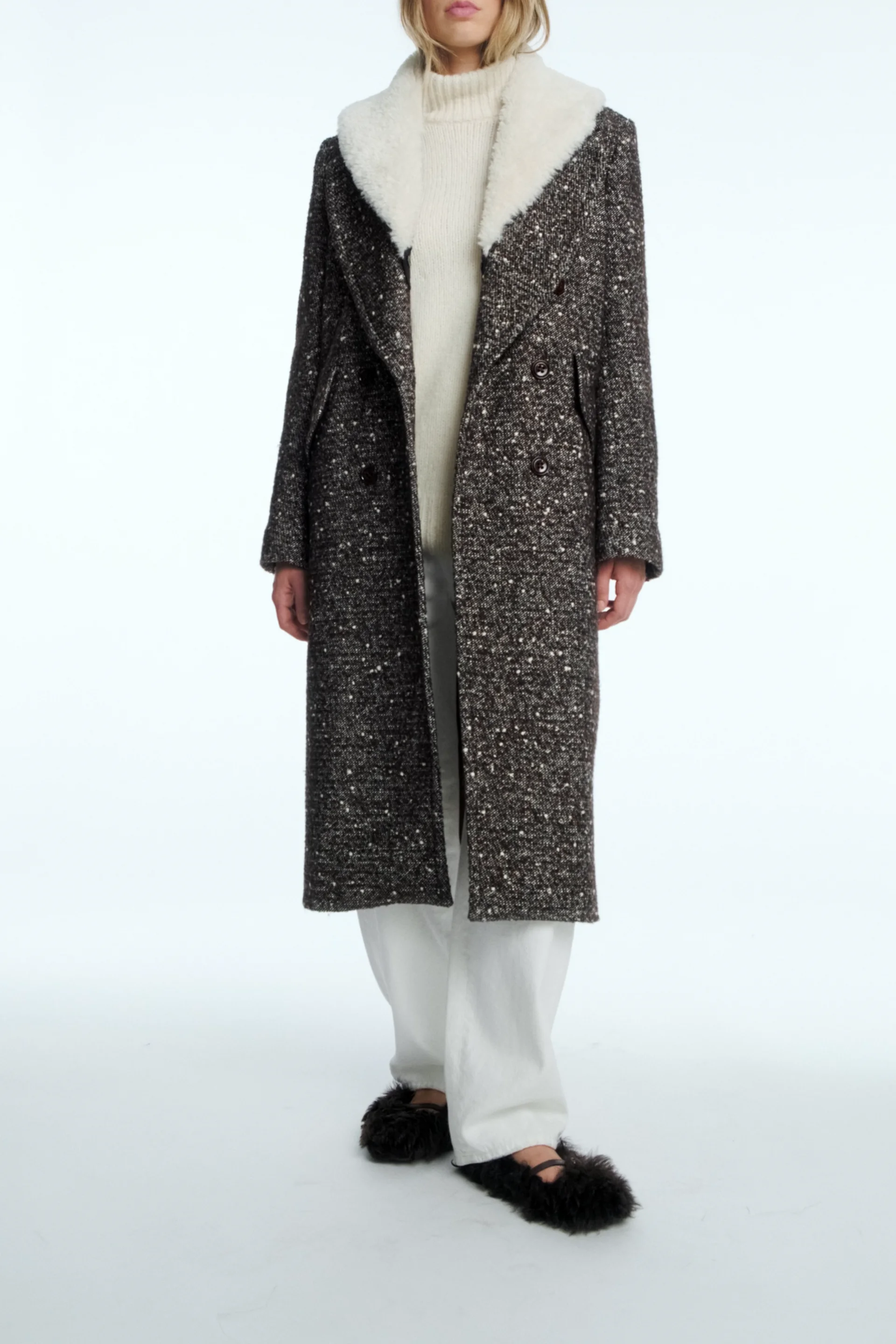 くるみ☆モヘア ボンネット＆モヘアコート＆ゴダール本＆ルルロジェッタコート COZY ATTRACTION coat | Dorothee Schumacher