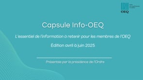 Capsule Info-OEQ juin 2025