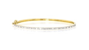 .50 ct. t.w. Lab-Grown Diamond Bangle Bracelet in 18kt Gold Vermeil