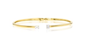 .25 ct. t.w. Lab-Grown Diamond Cuff Bracelet in 18kt Gold Vermeil