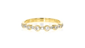.25 ct. t.w. Bezel-Set Lab-Grown Diamond Ring in 18kt Gold Over Sterling