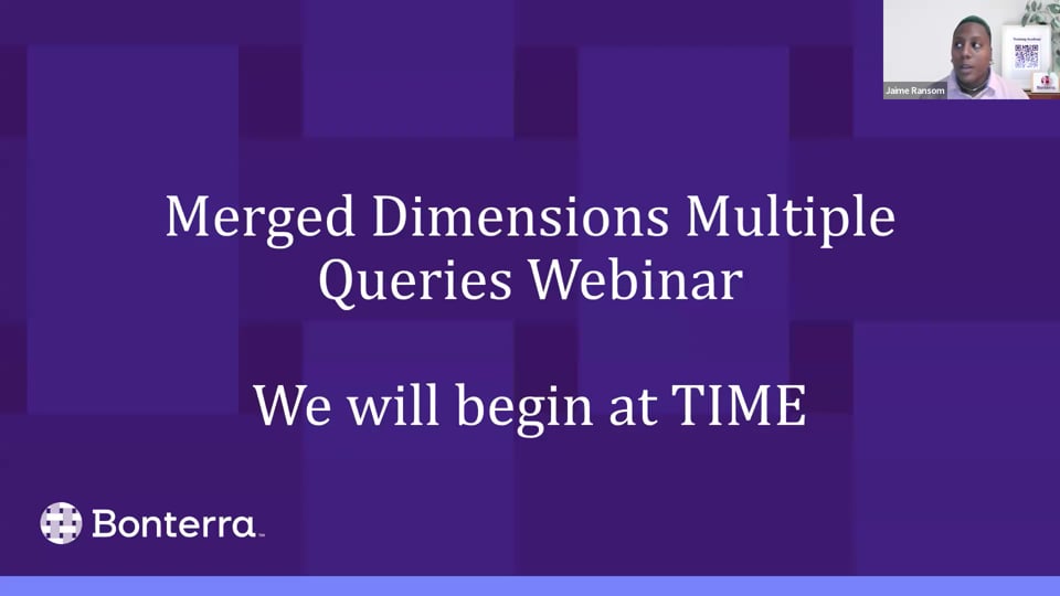 Merged Dimensions Multiple Queries
