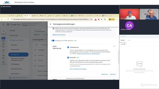 Vorstellung des neuen Google Ads Features AI Max, Diskussion über zugeschnittene Bilder im Merchant Center & Die Zukunft des E-Commerce: Shopify-Integration in ChatGPT mit Malte vom 03.07.25