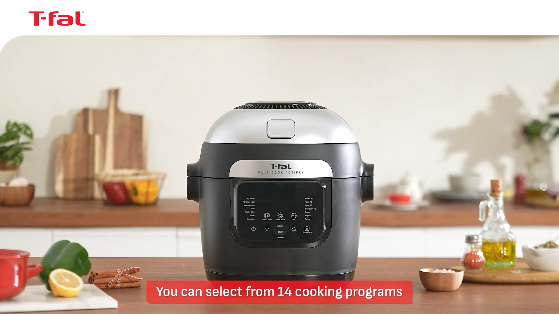 Multicook Actifry, Multicooker & Air Fryer with Automatic Stirring