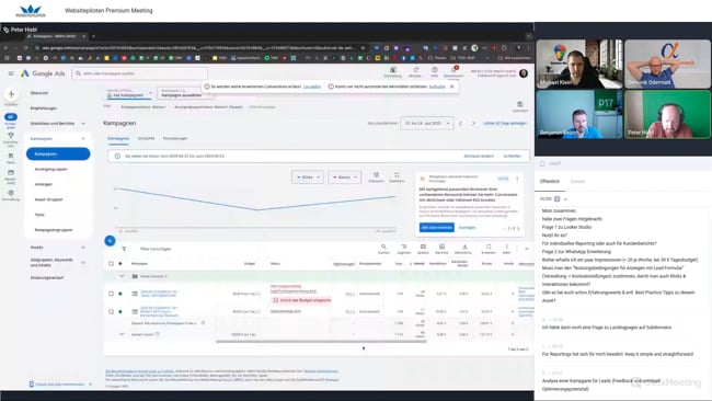 Landing Pages: Subdomain oder Unterverzeichnis? Reporting & Looker Studio, WhatsApp-Anzeigen in Google Ads & Budget-Skalierung für Google Ads mit Michael Klein vom 26.06.25