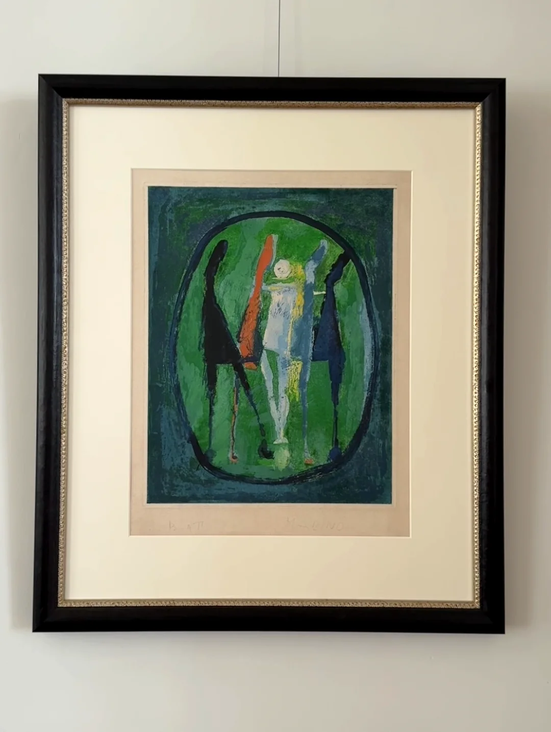 Marino Marini、le~noir(l'impazzata)、希少画集画