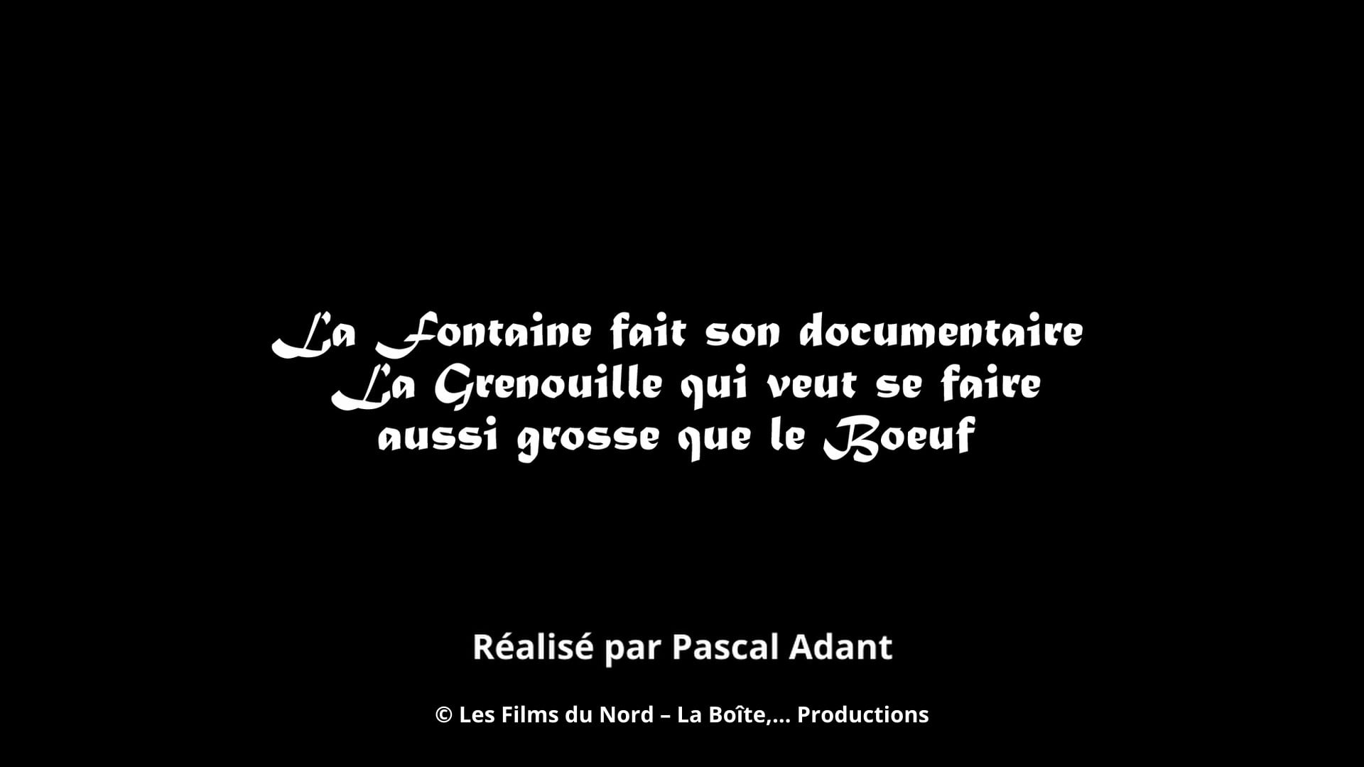 La Fontaine fait son documentaire TEASER