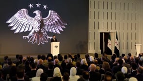 كلمة الرئيس السوري أحمد الشرع خلال مراسم إطلاق الهوية البصرية السورية الجديدة