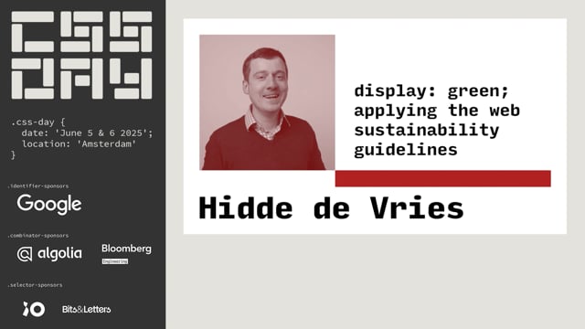 Thumbnail for display: green; applying the web sustainability guidelines